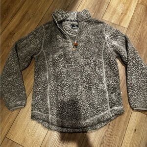 Simply Southern Gray Sherpa Quarter Zip